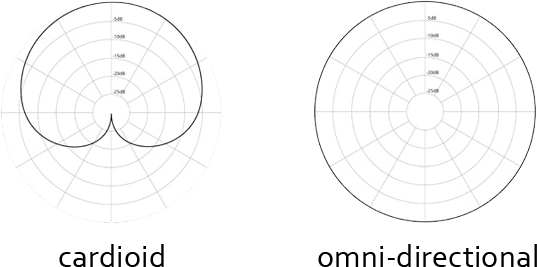 ASMR Microphone polar patterns